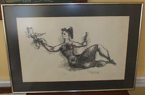 CHAIM GROSS SIGNED DATED LIMITED LITHOGRAPH MOTHER CHILD 28 125