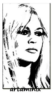 Quadro Ritratto Pop Art Brigitte Bardot Idea Regalo