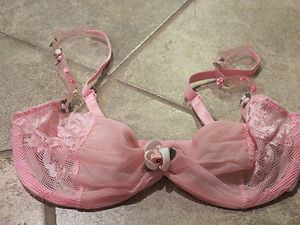   NEW Classy Beautiful Pink Chantal Thomass Bra 36B For Victorias Secret