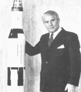 Dr. Wernher von Braun   Autograph V2 Rocket Scientist NASA #2 St. Jude