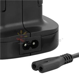 Black Dual Battery Charging Dock Cradle Station for Microsoft Xbox 360 