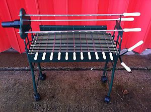   Charcoal BBQ Cyprus Motorised Rotisserie Barbeque Grill New
