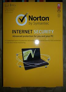   Norton Internet Security 2013 3 Pcs Newest Version CD and Key