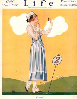 Life Coles Phillips Golf Golfing Cartoons Robert L Dickey Suffrage 