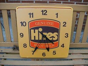 Original Hires Root Beer Advertising Clock
