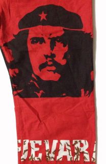 Che Guevara Long Red Pants JL10 Free Size Jamaica Bob Marley Hippie 