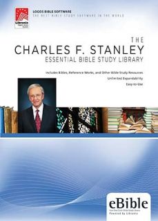 Charles Stanley Essential Bible Study Li Thomas Nelson CD ROM Book New 