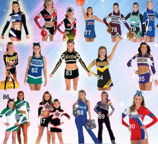 Cheerleading Uniform Cheerleading Outfits Custom Style 1 Set Mini 