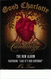 Good Charlotte Cardiology 2010 Original Promo Poster