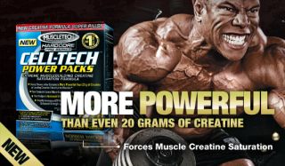 MuscleTech Cell Tech Hardcore Pro Series 30 Power Packs New Free 3 Day 