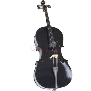   Full Size Professional Sound Black Cello Bag Bow Rosin Bridge