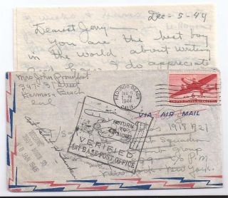 WWII MIA pow Return to Sender Cover 100th Bomb Group 8th aaf 1944 