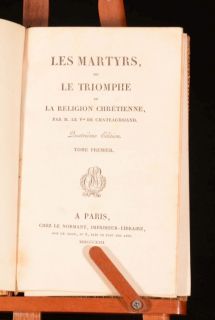   MARTYRS Ou Le TRIOMPHE De La RELIGION CHRETIENNE Vicomte CHATEAUBRIAND