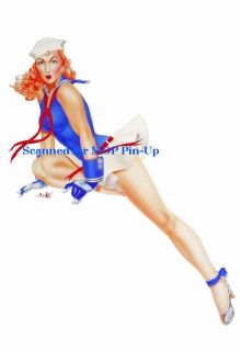 Painting Chavez Redhead Sailor Ayes for You Pin Up MOP