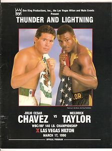 Julio Cesar Chavez Vs Meldrick Taylor Thunder & Lightning Official 