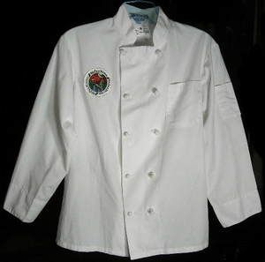   Unisex Long Sleeve Chefs Coat Whole Foods Patch Size S