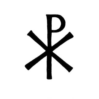 the chi rho first two letters of the greek word for christ the 