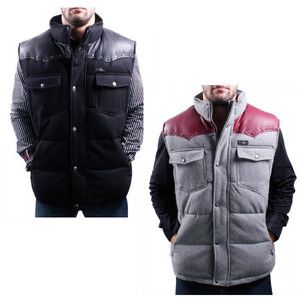   Vest Jacket Coat Wool Blend Faux Leather Drake 2 Chainz Jay Z