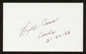   Autograph Auto 3x5 Card Football Player Chicago Cardinals