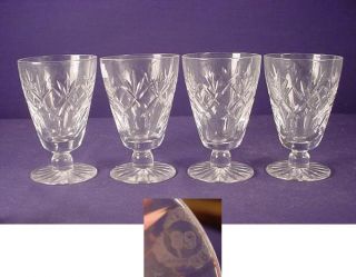 set 4 webb corbett prince charles small 4 goblets set of 4 pieces of 