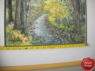   Watercolor Painting Titled Stream Signed by Beulah Chertoff