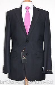 STUNNING Chester Barrie of Savile Row Navy Pindot Suit Uk40L BNWT