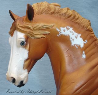 Cm Resin Before The Storm Chestnut Paint Horse by Sheryl Leisure LSQ 