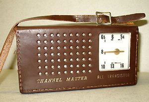 Channel Master Radio Transistor Deluxe Leather Case