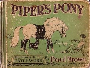 Pipers Pony by Paul Brown Signed Drawing Horse Book