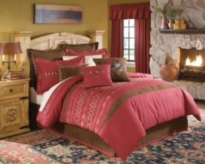 Chimayo 4pc Cal King Comforter Set by Croscill Western