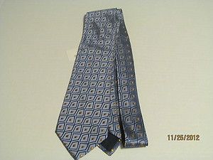 CHARVET Mens Neck Tie 100 Silk Made in France Blue