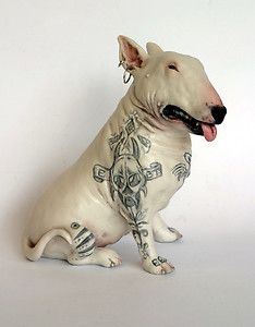 English Bull Terrier Skull Tattoo Chapman