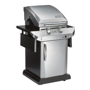 Char Broil Infrared Urban Gas Grill w Folding Side Shelves Outdoor 