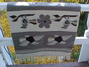    Rug Indian Native American STYLE Chinle Blanket Weaving 58 x 26 1 2