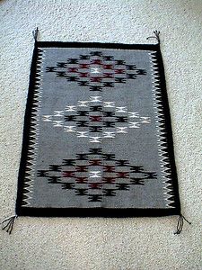 Auth Native American Indian Navajo Chinle Many Farms Wool Rug by 