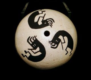   INDIAN POTTERY KOKOPELLI SEED JAR SIGNED D. CHINO   NEW MEXICO
