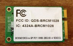 Broadcom BCM94312MCG Mini PCI E Wireless Chip from HP Pavilion DV2500 