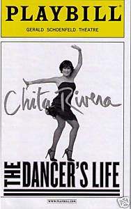 Chita Rivera The Dancers Life Broadway Playbill Chita