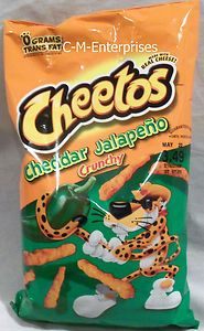 Cheetos Cheddar Jalapeno Crunchy Cheese Flavored Snack