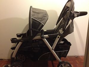 Chicco Cortina Together Double Stroller Romantic Grey 79043430070 New 