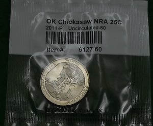 2011 P Uncirculated US OK Chickasaw Quarter Litteton Coin Company 
