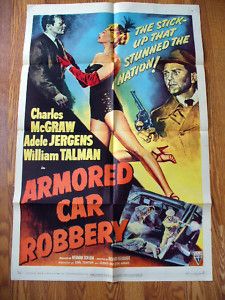 Armored Car Robbery Film Noir Poster 50 Charles McGraw