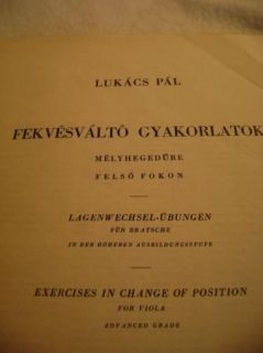 PAL Lukacs Exercises in Change of Position for Viola