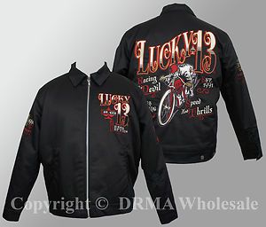   Lucky 13 Racing The Devil Lined Chino Jacket M L XL XXL 3XL New