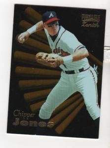 1996 Pinnacle Zenith Chipper Jones Card 55 Braves