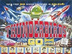Incredible Thunderbirds Are Go Orig 1967 US Rolled 40x60 Poster Near 