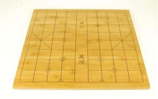 Bamboo Go Game Chinese Chess Board Two Sided Xiangqi Asian Gift 19 