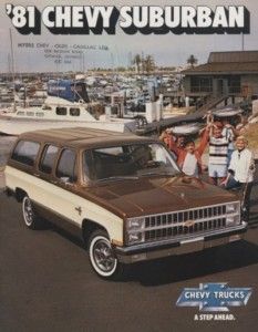 1981 Chevrolet Suburban Chevy CDN Sales Brochure Book