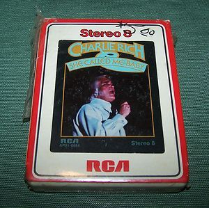 Charlie Rich She Called Me Baby 8 Track Tape SEALED
