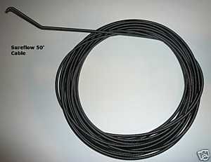 50 Replacement Cable for The Sureflow Drain Cleaner